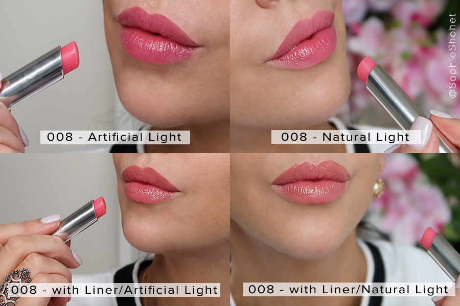 008 Ultra Pink - Dior Lip Glow Swatch